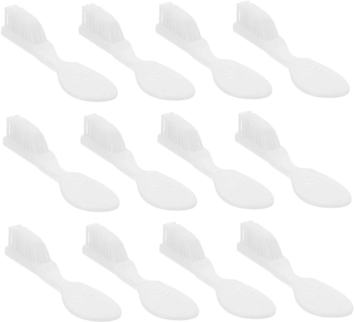 Mini Tandenborstels - Kleine Borstels - Veilige Mondzorg - Compacte Kop - 24 Stuks - Wit