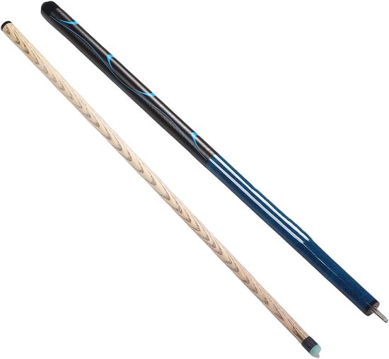 Biljartkeu Set - Poolkeu Essenhout - Biljart Spel - 14mm Punt Nauwkeurig - 1.43 Meter - Natuurlijk — afbeelding 3