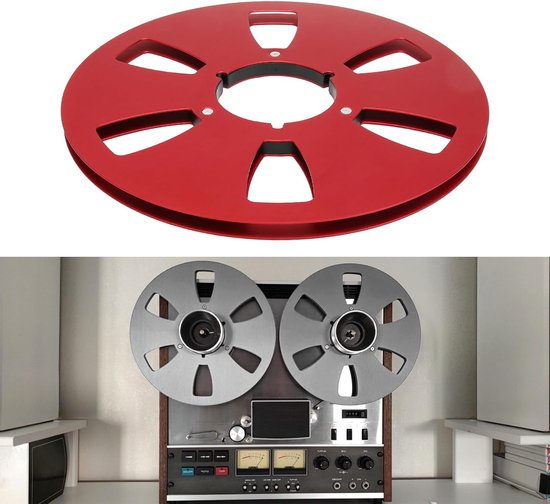 Lege Spoel met 6 Gaten, Laag Geluid 1/4 10.5 Inch RVS Schroeven voor Reel-to-Reel Tape Speler, Ideaal voor Audioreparatie en Geluidsopnames — afbeelding 3