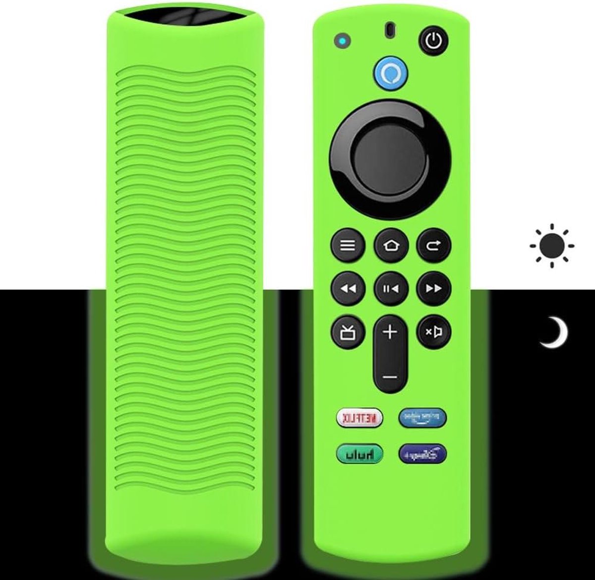 Afstandsbediening hoes - Beschermhoes - TV kijken - Licht op in donker - 15 x 10 cm - Groen