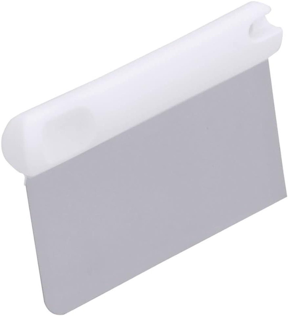 Flexibele deegschraper - Keuken spatel - Bakken en koken - Roestvrij staal - 15x6cm - Grijs