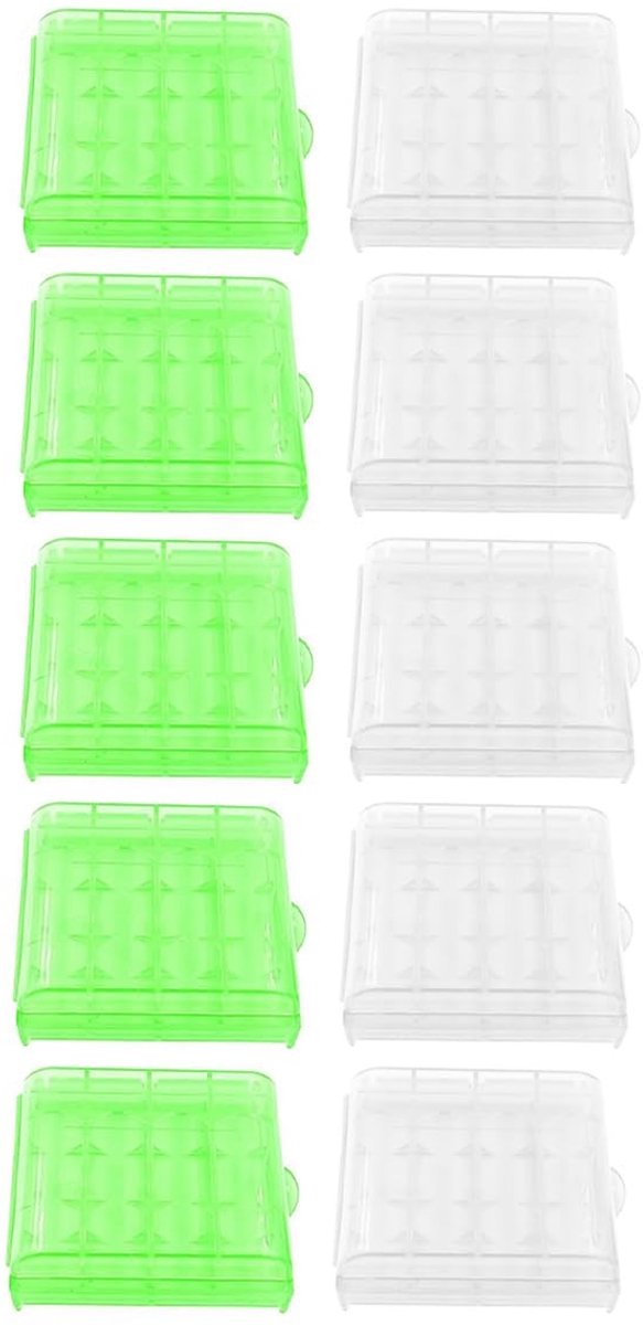 Dailygoods - Opbergdozen van Hard Plastic voor AA en AAA Batterijen