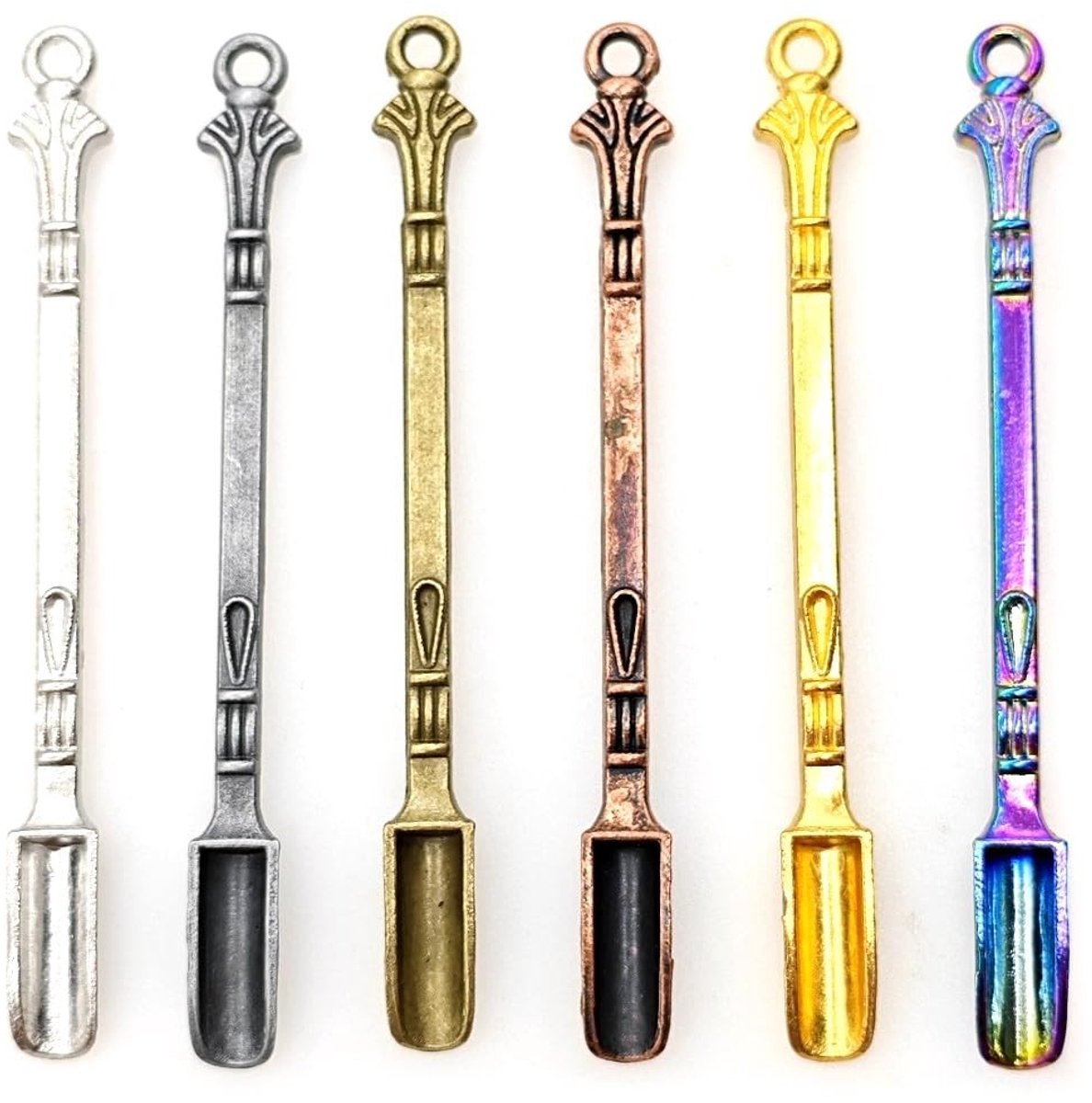 Dailygoods - Set van 6 Mini Snuiflepels voor Poeder en Specerijen