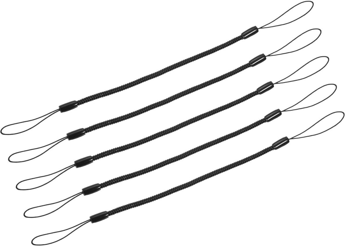 Dailygoods - Intrekbare Lanyard met Elastische Koorden, 5 Stuks