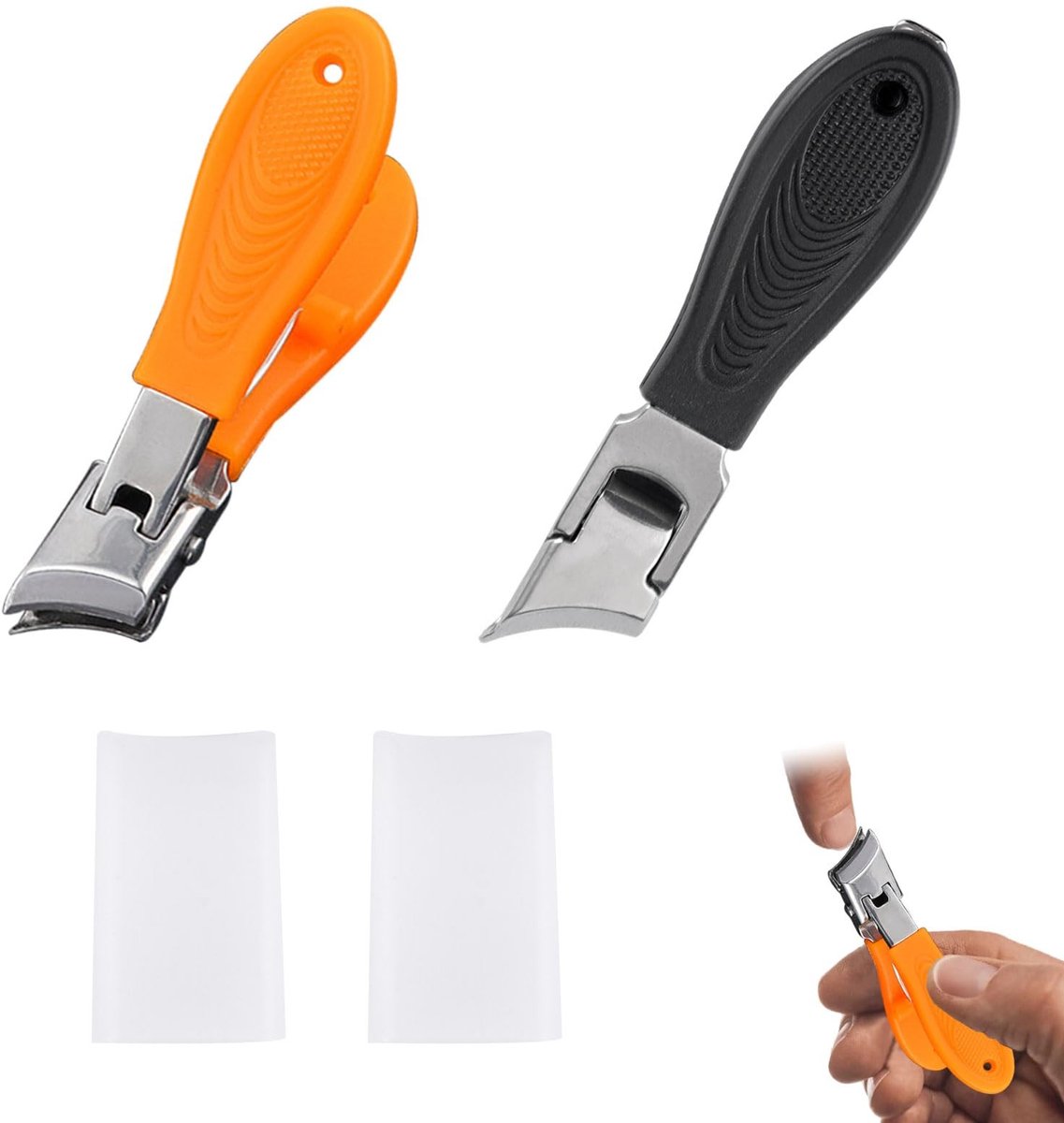Dailygoods - Set van 2 Schuine Nagelknippers met Spatbescherming
