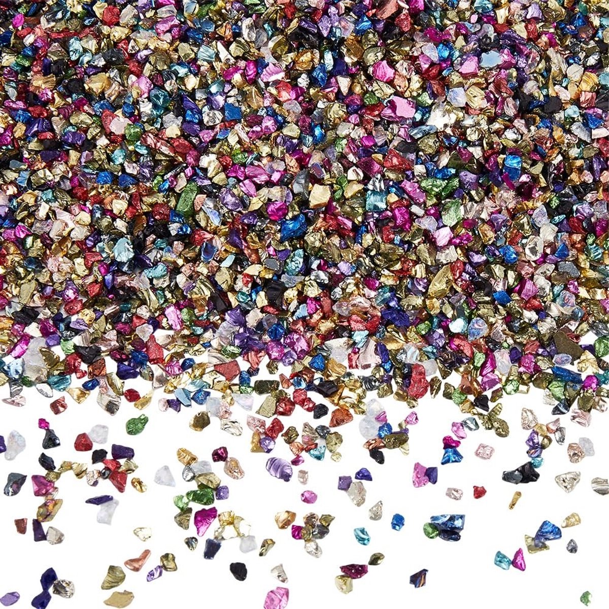 Dailygoods - 150G Kleine Gebroken Glas Chips voor Nail Art en Decoratie