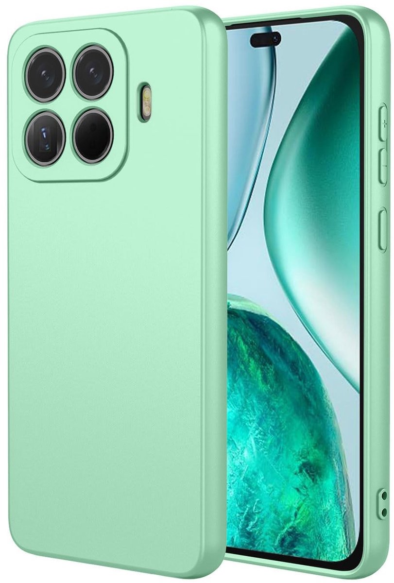 Dailygoods - Ultradun Siliconen Hoesje voor Xiaomi 15T Pro met Microvezelvoering