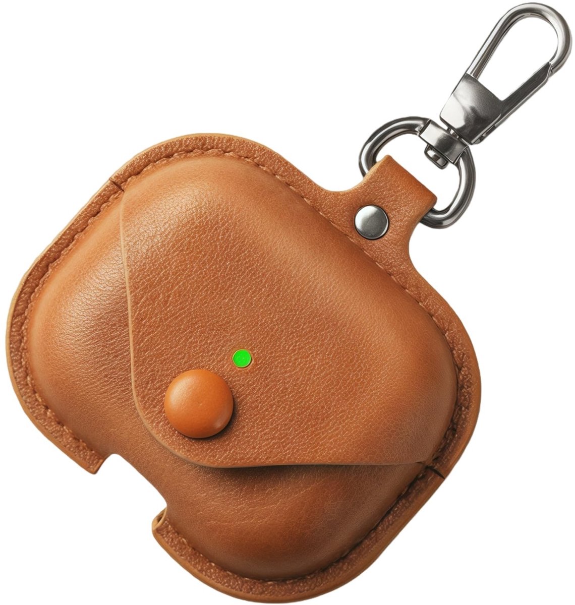 Dailygoods - Premium Lederen Hoes voor Hoofdtelefoon met Sleutelhanger en Cleaner Kit