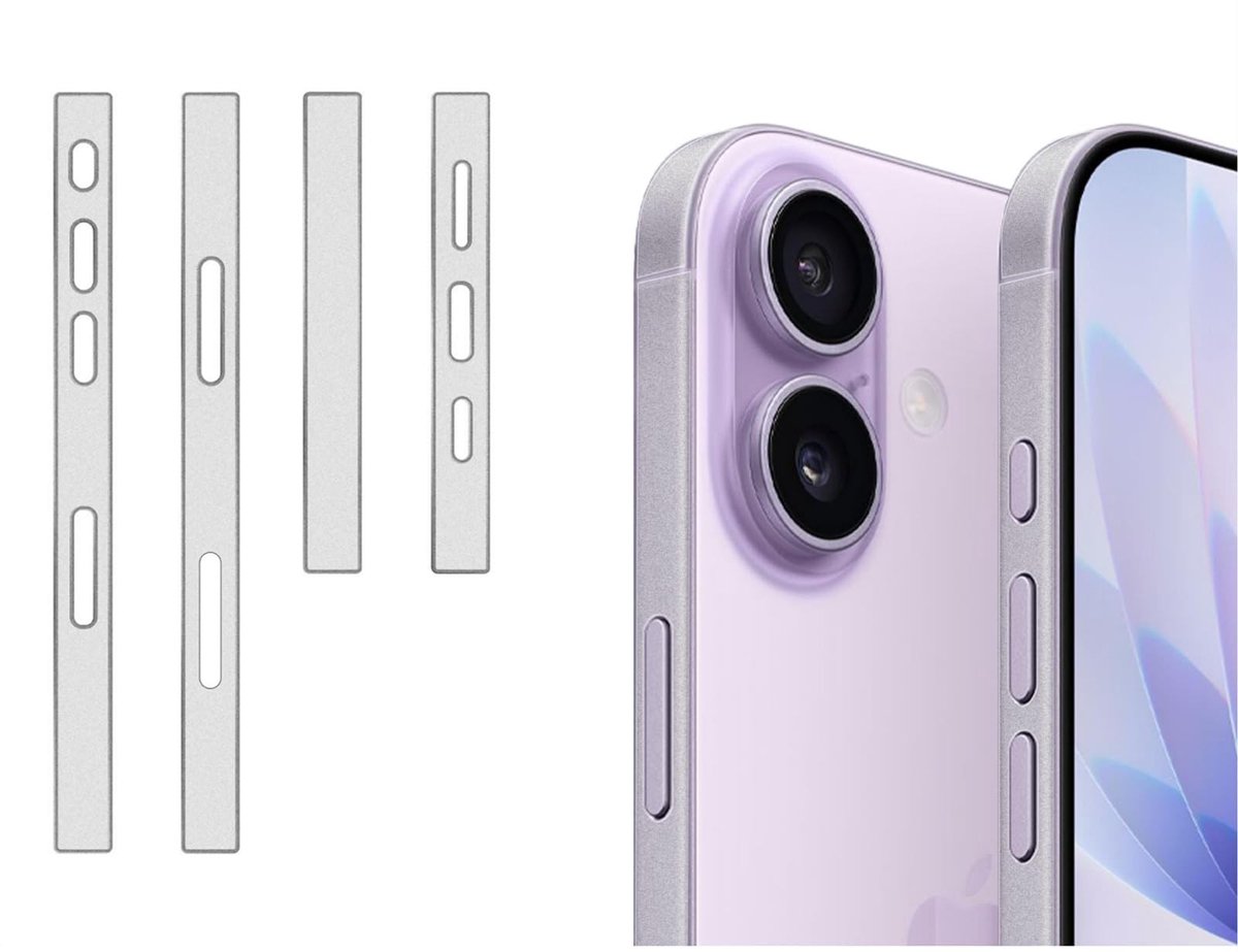 Dailygoods - Beschermfolie voor iPhone 17, 4 Stuks met Matte Textuur