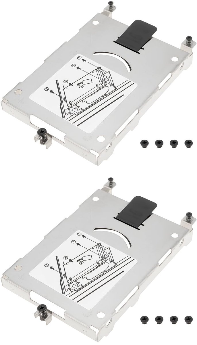 Dailygoods - 2x Harde Schijf Caddy Beugels voor Laptop