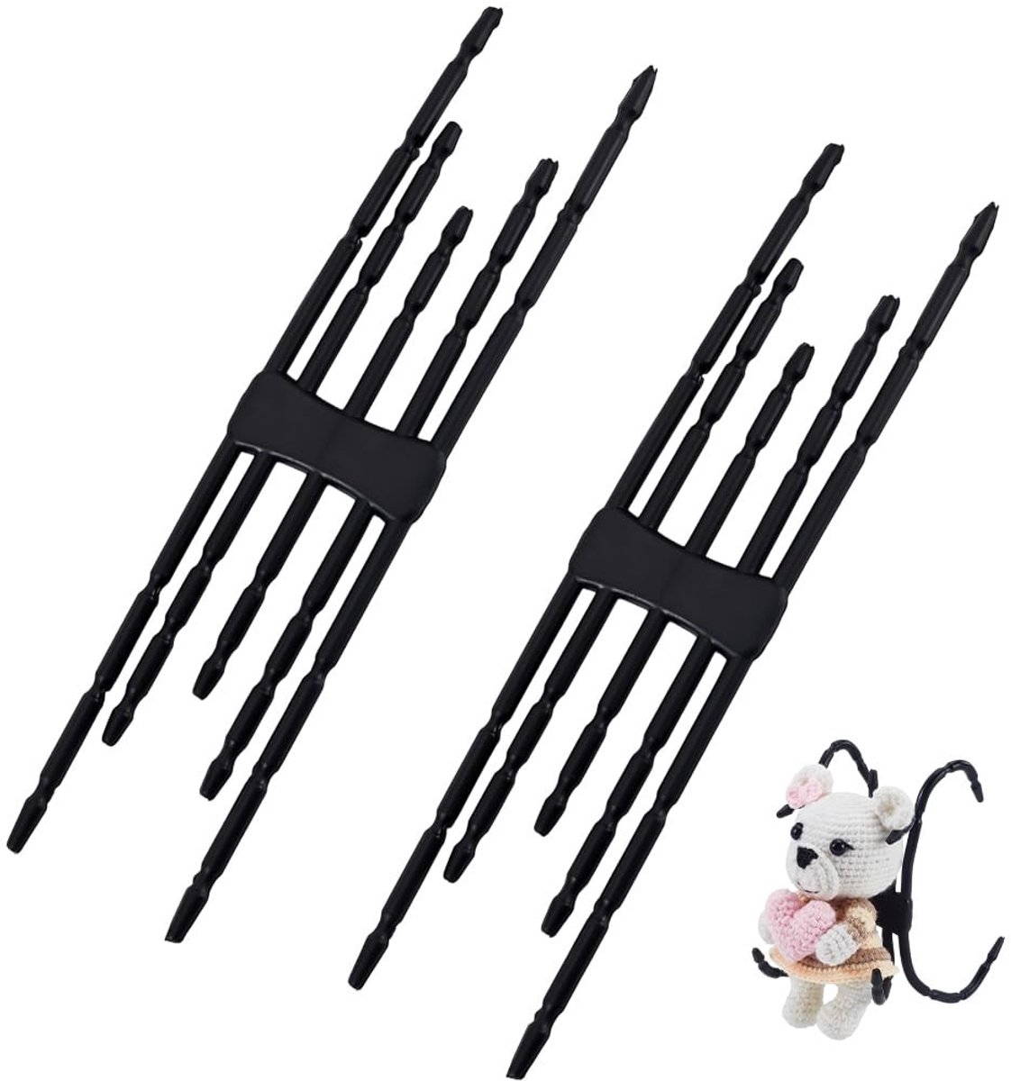 Dailygoods - Flexibele Spinvorm Telefoonhouder Set van 2