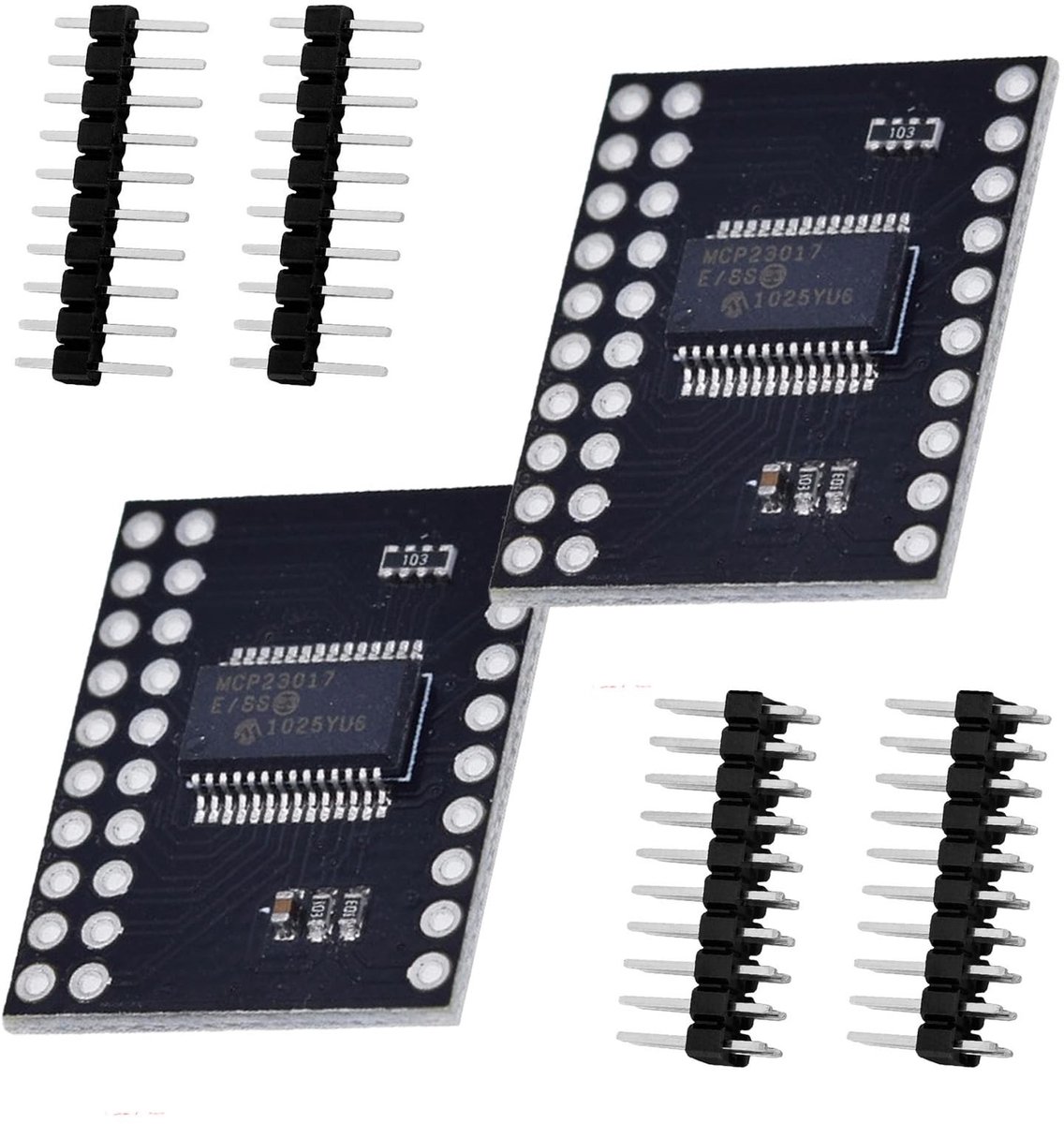 Dailygoods - 2 Stuks I2C Port Expander Module MCP23017 met Hogesnelheidsinterface