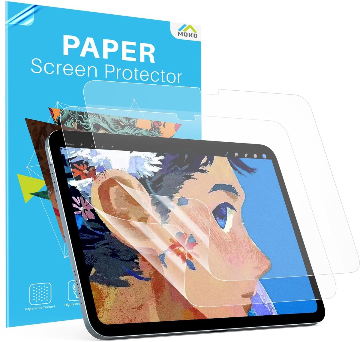 Dailygoods - 2 Pack Paperfeel Screen Protector voor iPad 11 en 10.9 Inch