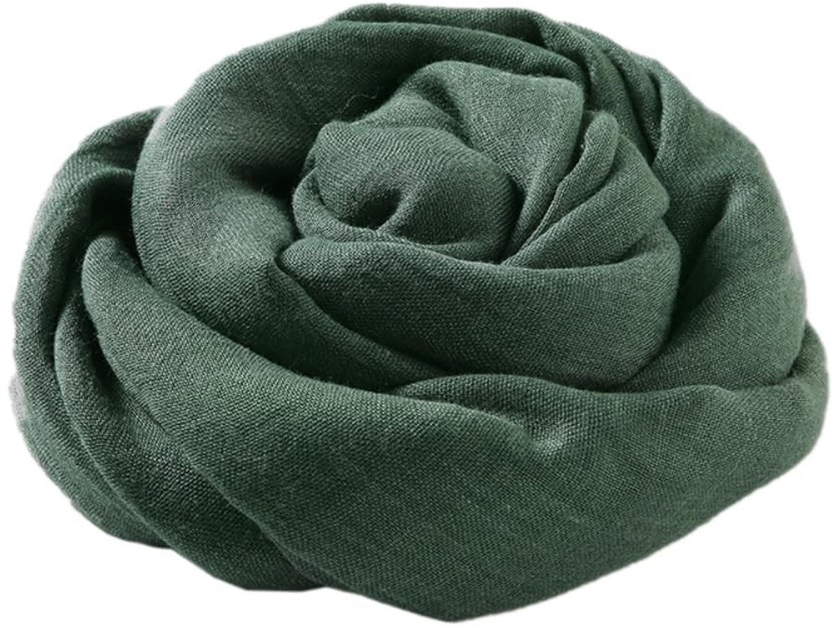 Dailygoods - Effen Katoenen Damessjaal in Diverse Kleuren