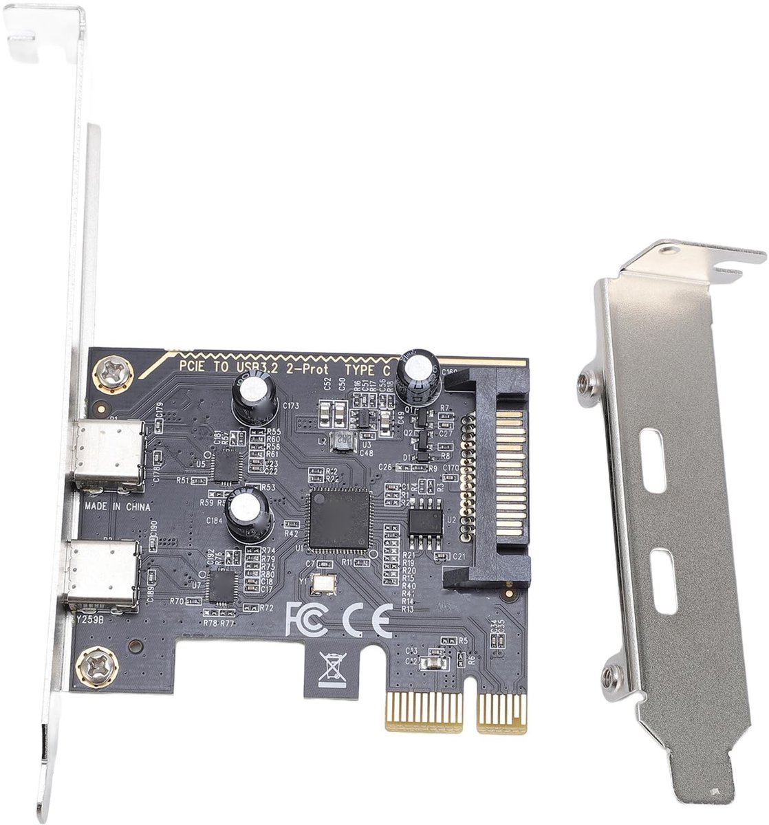 Dailygoods - 2 Poort USB 3.2 Gen 2 PCIe Adapterkaart