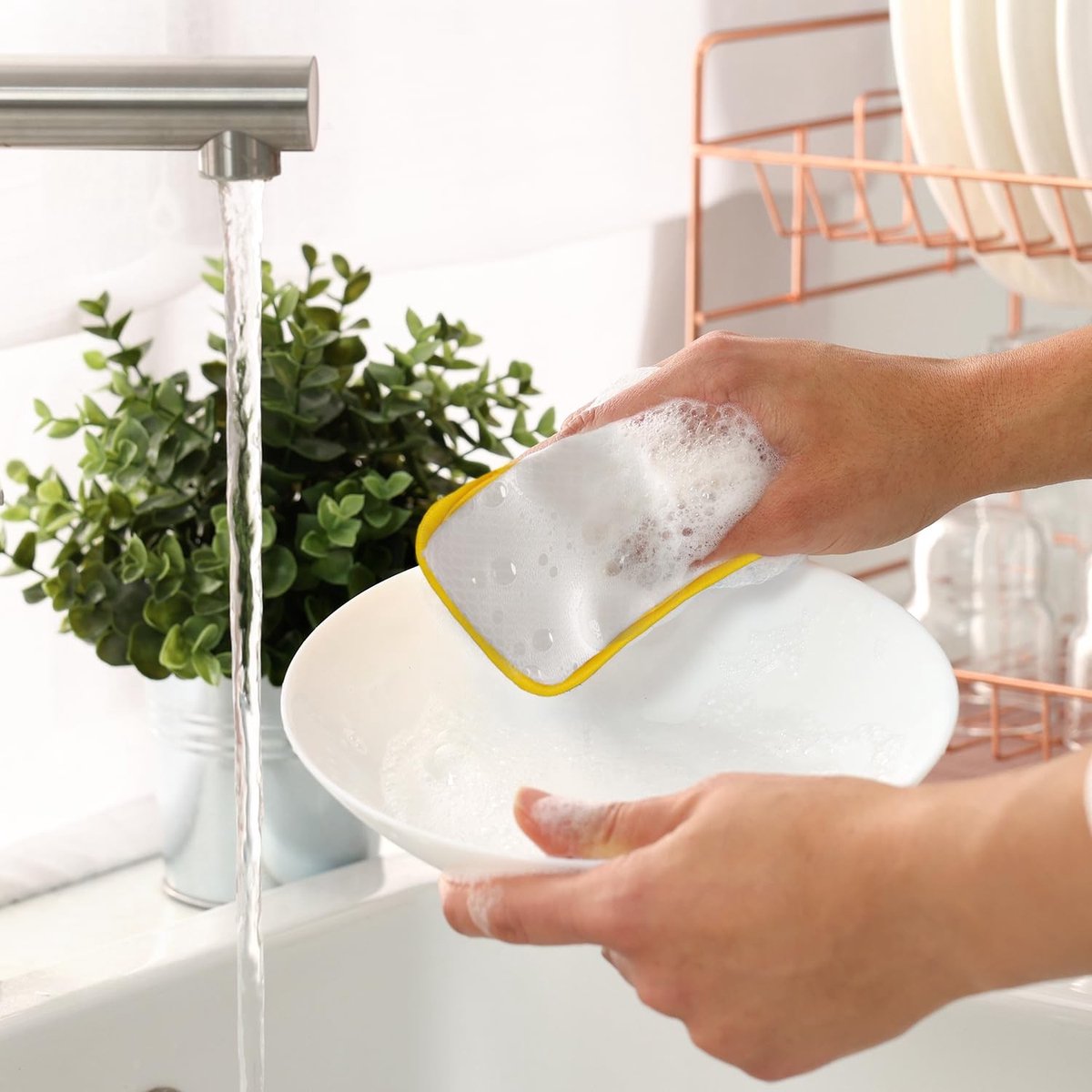 Dailygoods - Multifunctionele Afwassponsen 5 Stuks voor Grondige Reiniging
