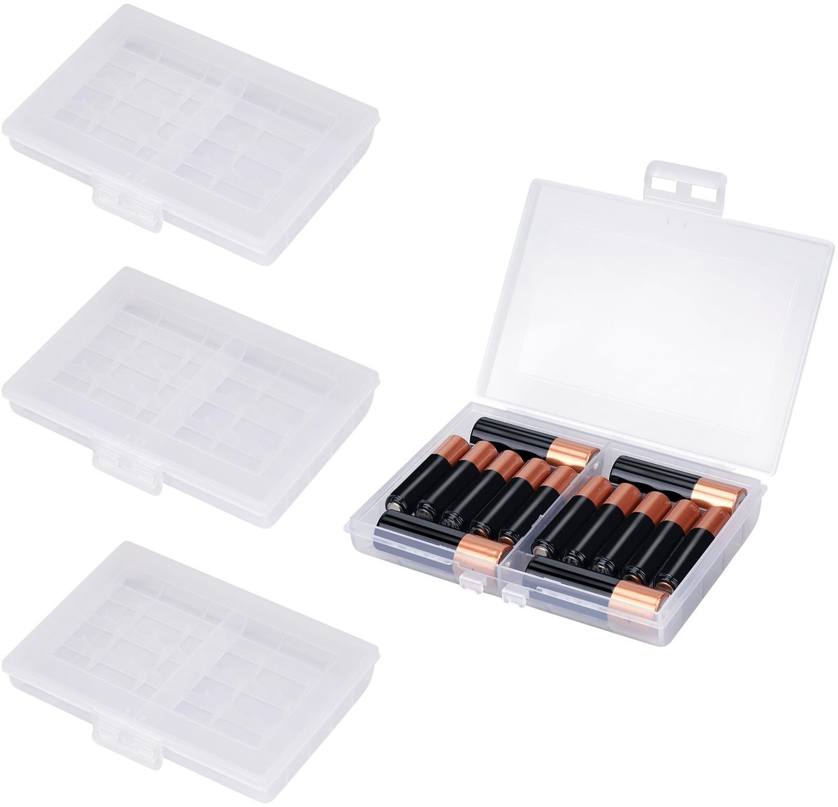 Dailygoods - Waterdichte Batterij Organizer voor AAA en AA Batterijen