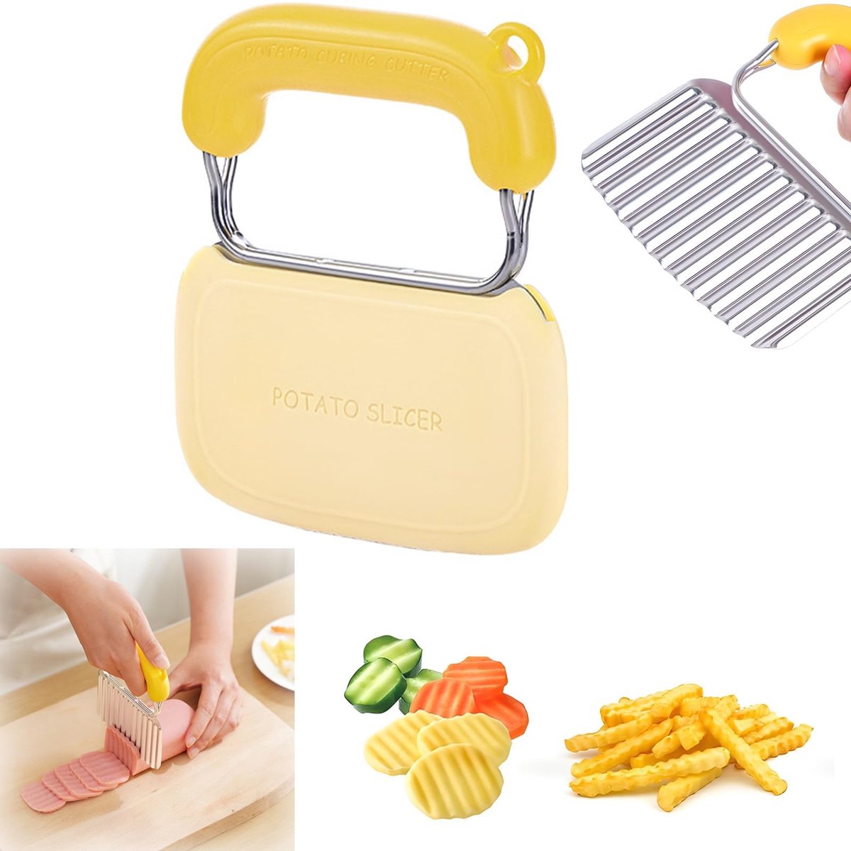 Dailygoods - Groenten Golvensnijder van Roestvrij Staal