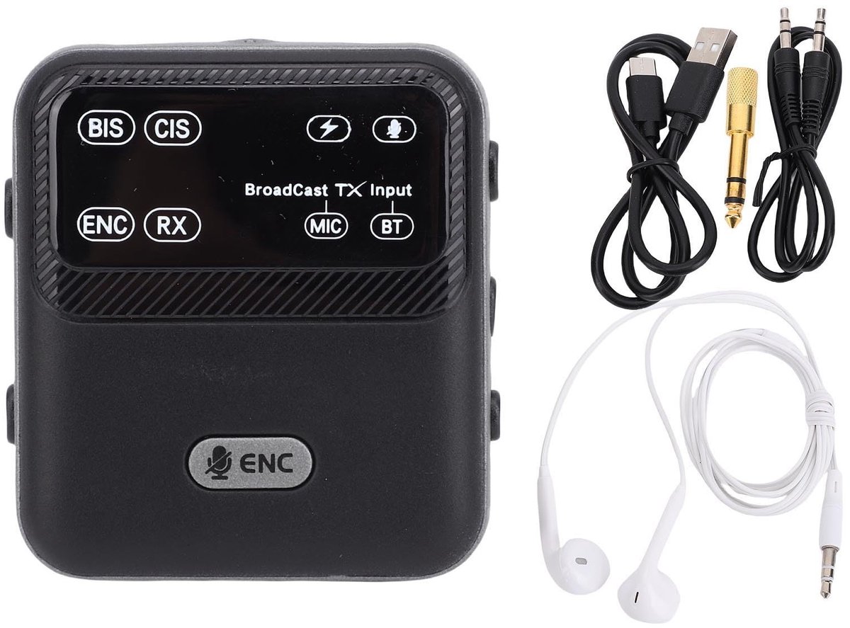 Dailygoods - Draadloze Bluetooth Zenderontvanger 2-in-1 met 3,5 mm Aux