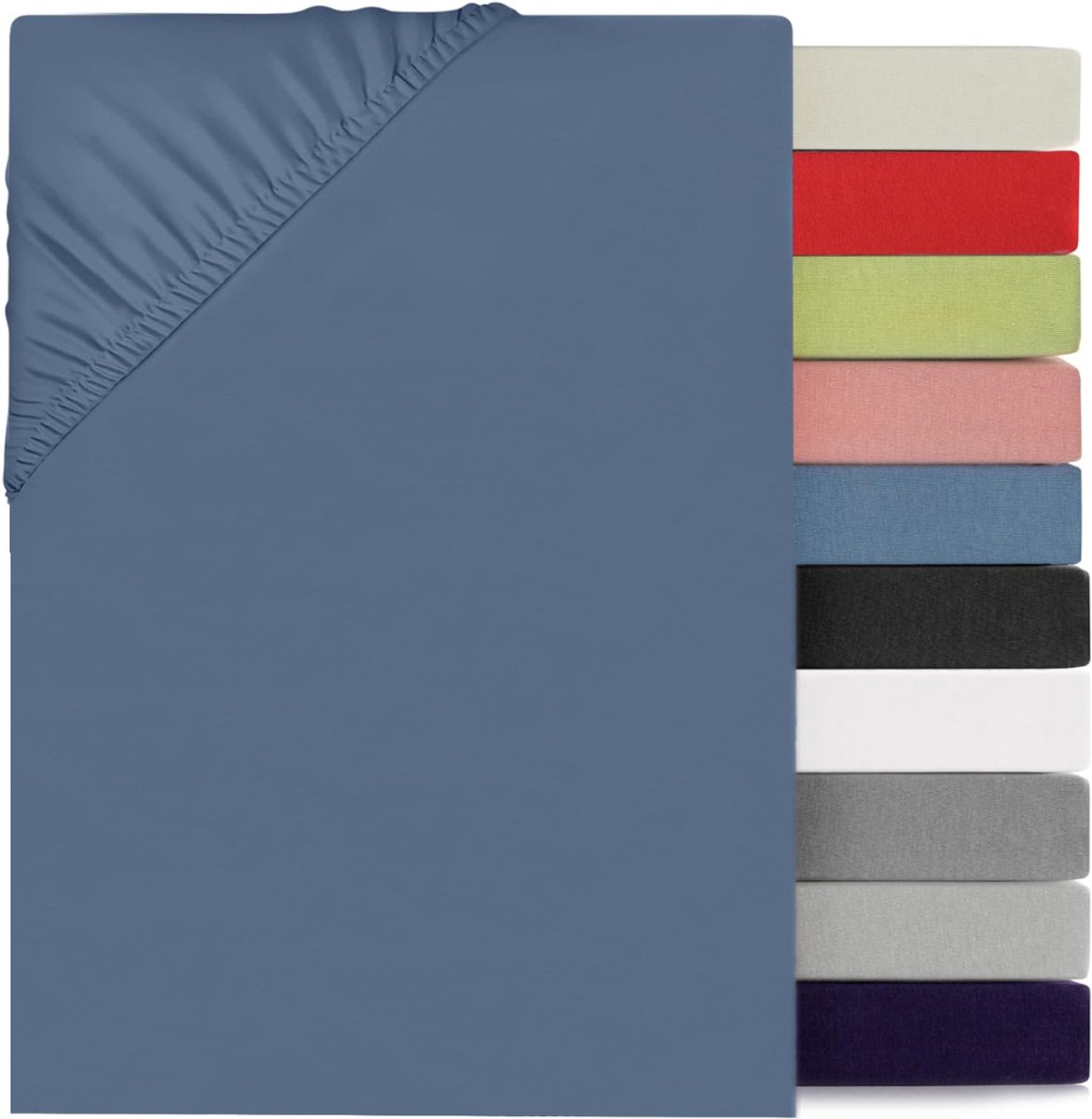 NBAP® Matrasovertrek 90x200 - Hoeslaken - Matrashoes - Super Zacht - Blauw