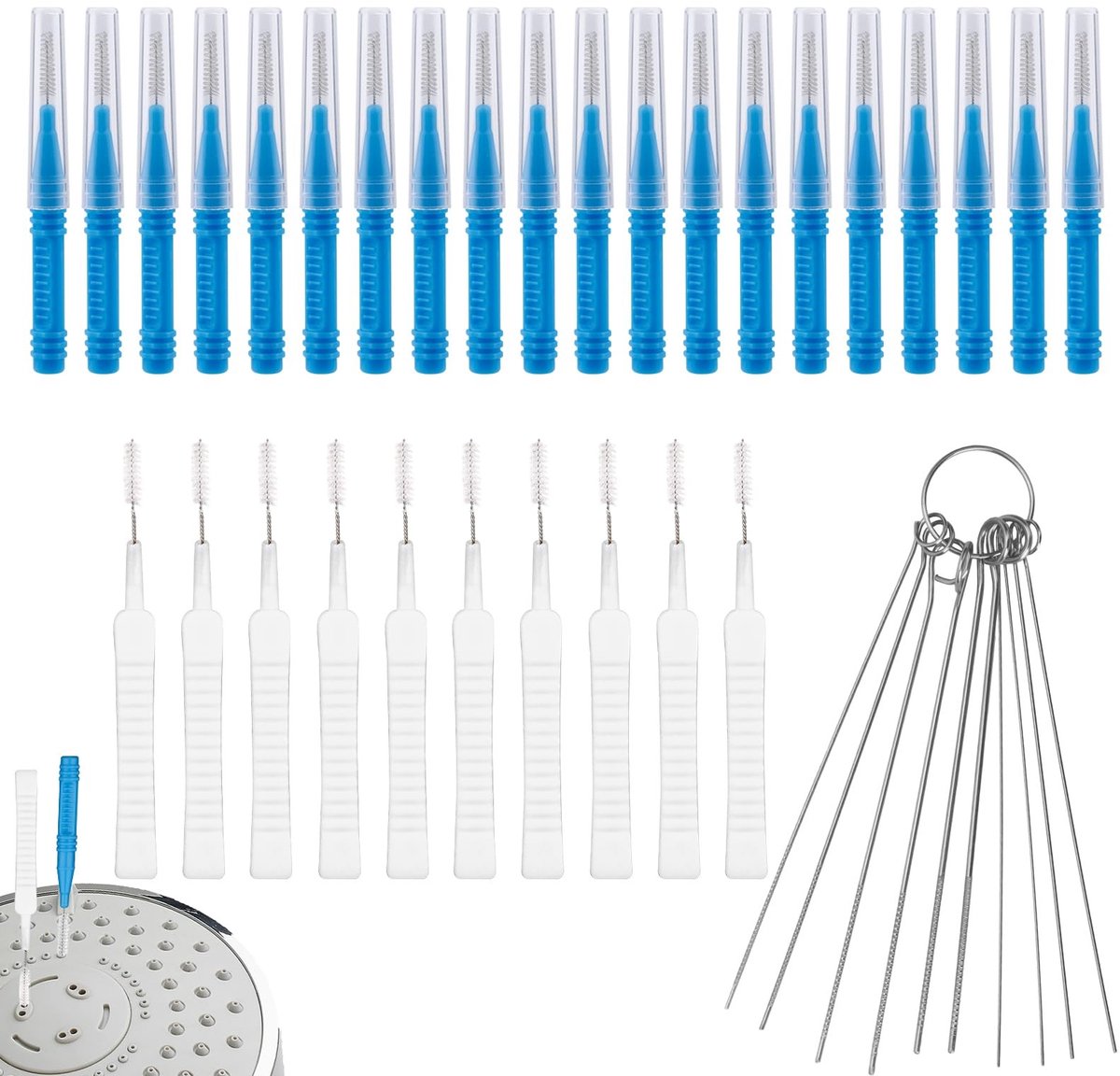 Dailygoods - 40 Stuks Douchekop Reinigingshulpmiddelen