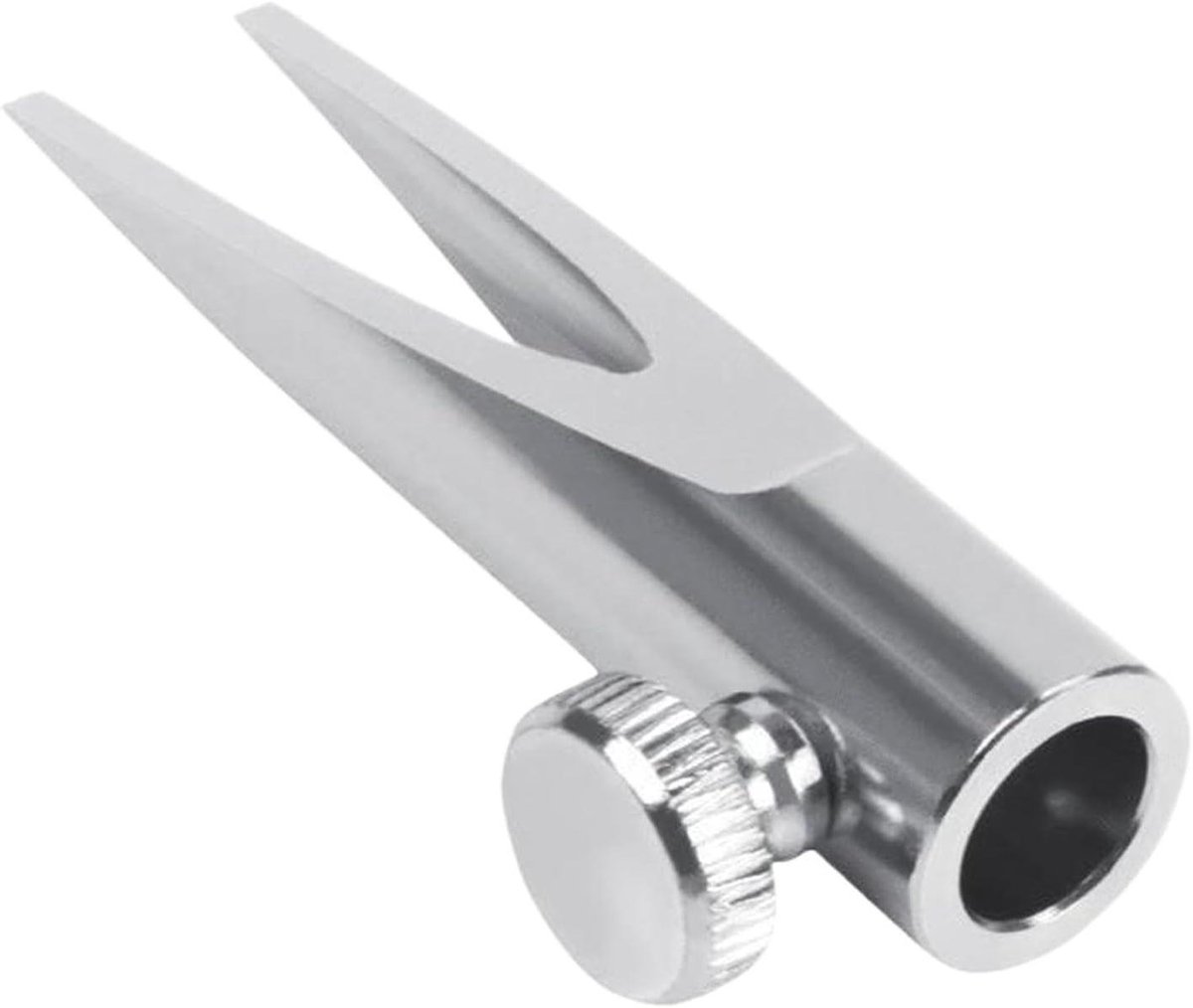 Wenkbrauwpuntenslijper Metaal - Slijp Tool - Potloden Scherp Maken - Compact Ontwerp - 4.5 x 2 cm - Zilver