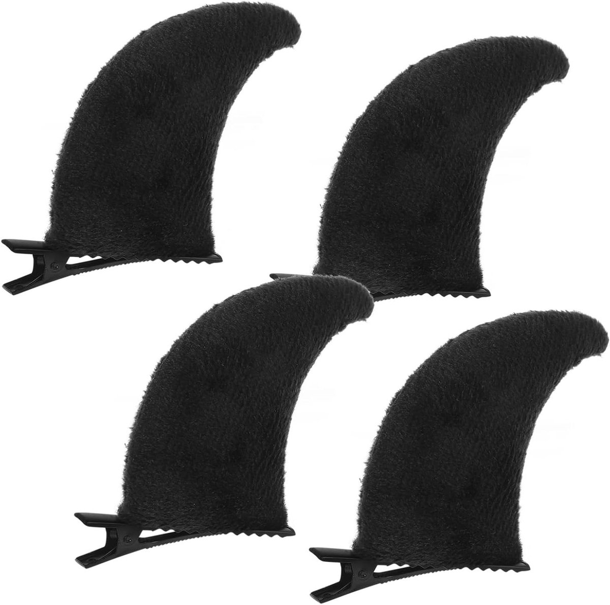 Haarclips - Ossenhoorn Clips - Feestelijke Aankleding - Uniek Ontwerp - 4 Stuks - Zwart