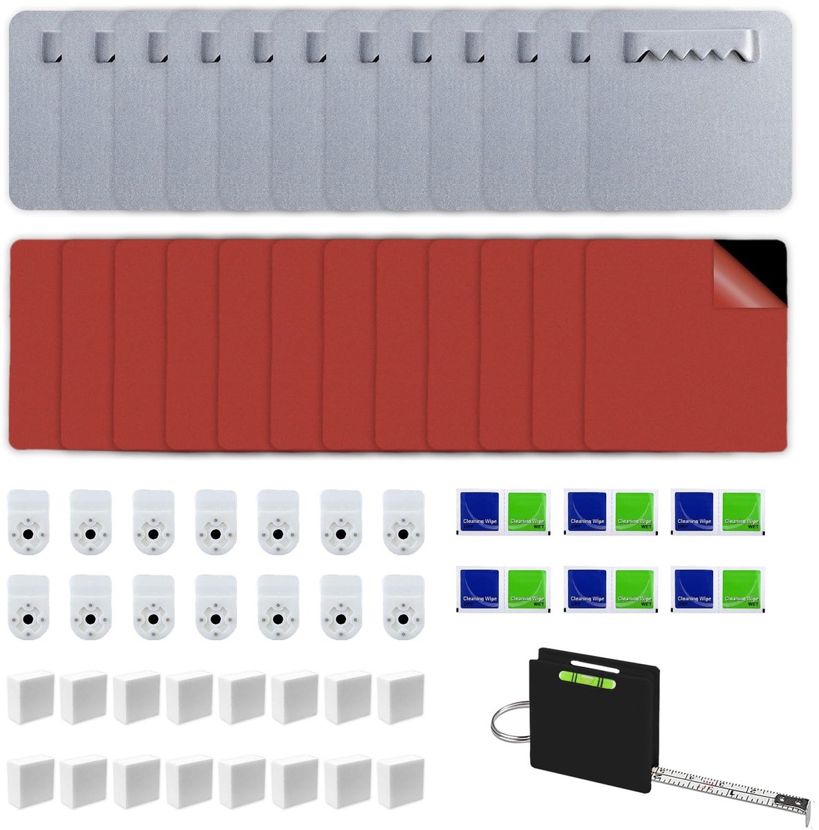 Dailygoods - Innovra - Dailygoods - Dailygoody - Fotoophanghaken - Zelfklevend - Geen boren nodig - Wit - Sterke lijm - Tot 4 kg - Perfect voor foto's en spiegels