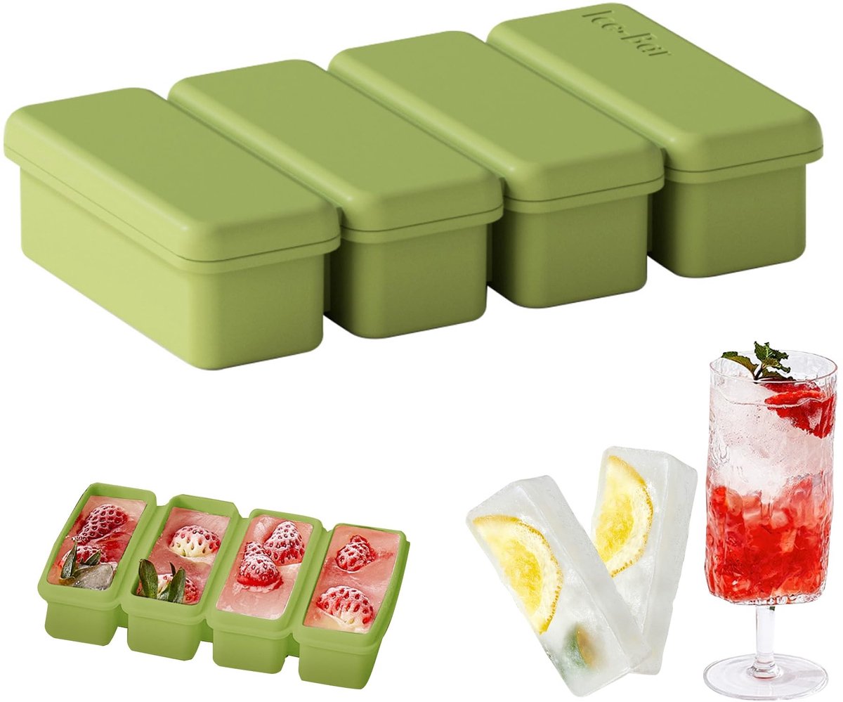 Dailygoods - Dailygoody - Diepvriesdienblad - IJsblokjesvormen - Gemakkelijk losmaken - Geel - Voedselopslag - Soepen en sauzen - Geschikt voor invriezen