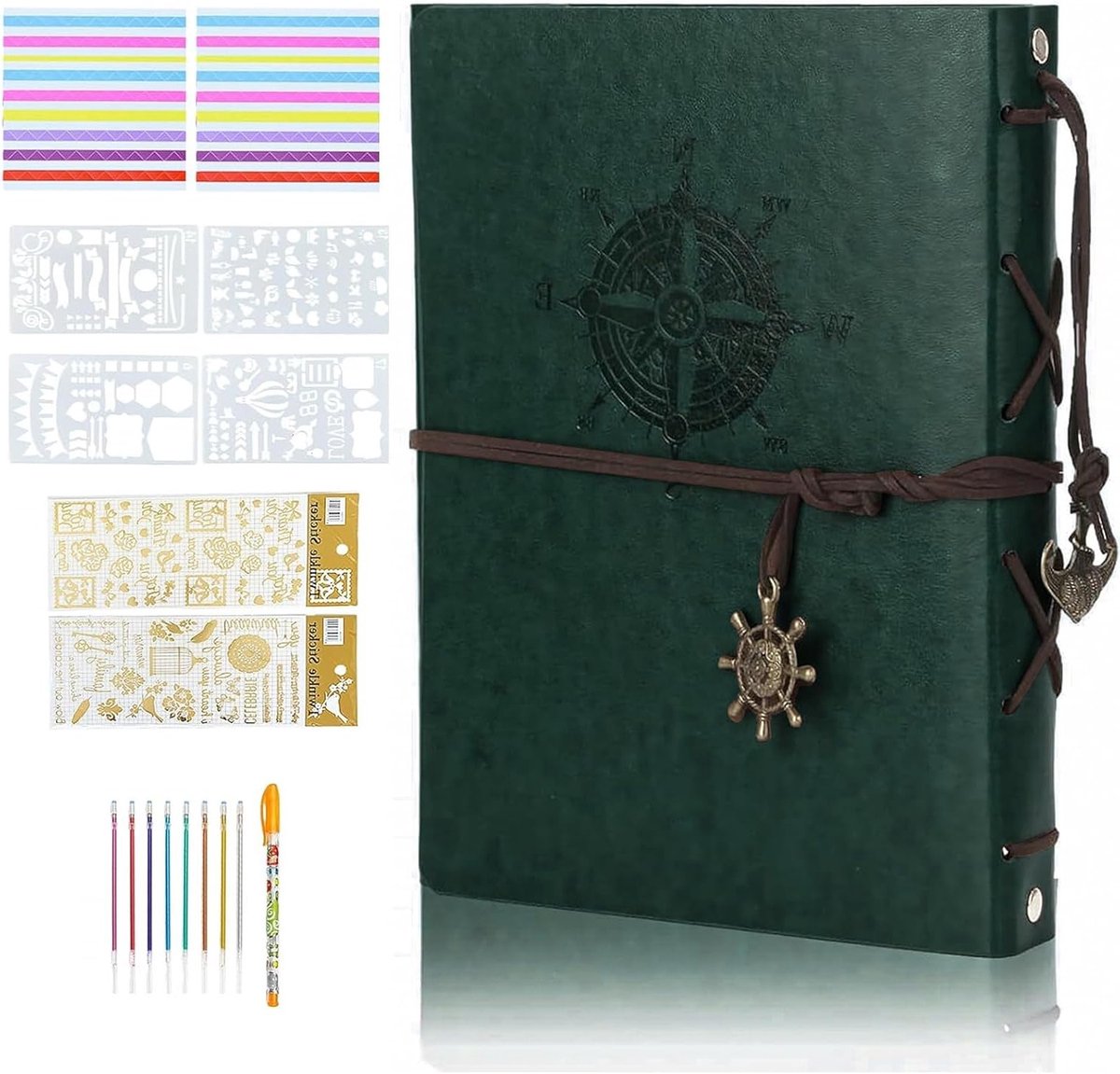 Zelfklevend Fotoalbum voor Scrapbooking - DIY Leer Scrapbook met 30 Zwarte Kraft Papier Pagina's - Perfect voor Persoonlijke Cadeaus en Herinneringen