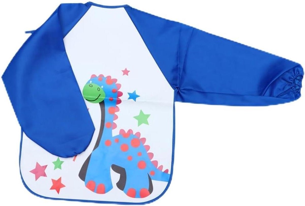 Kunstkiel Kinderen - Schilderoverall Baby - Creatief Bezig - Vlekbestendig Materiaal - 48x38cm - Hemelsblauw