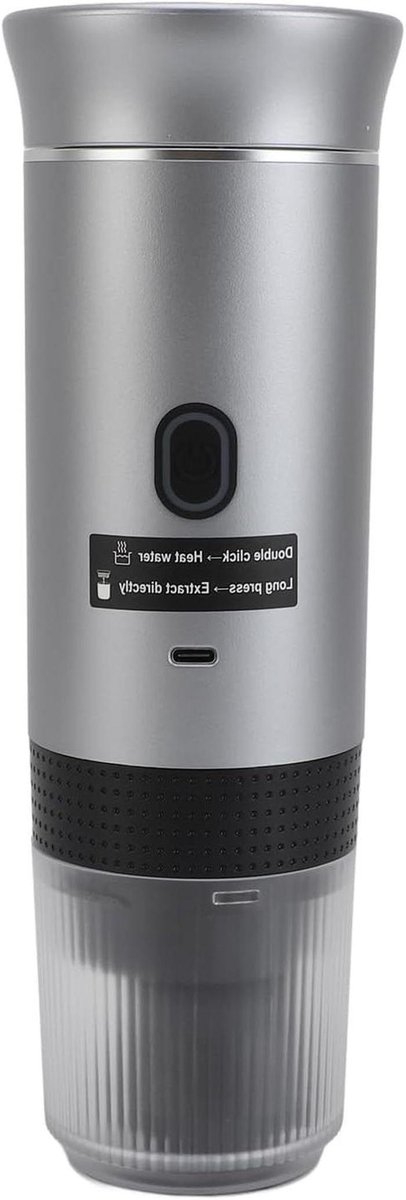 Reiskoffiezetapparaat - Draagbare machine - Koffie Maken - Snelle Verwarming - 120ml Cap. - Zwart