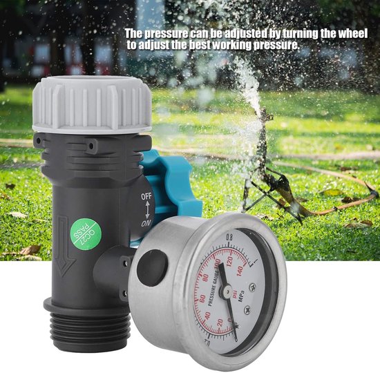 Waterdrukregelaar - Ventiel regelaar - Tuin besproeien - Veiligheidsventiel - G3/4 inch - Grijs — afbeelding 5