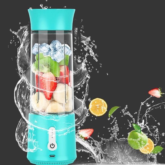 Mini Blender - Persoonlijke Blender - Onderweg Sap Maken - USB Oplaadbaar - 3.35x3.35x10.35 inch - Meerkleurig van MINI — afbeelding 3