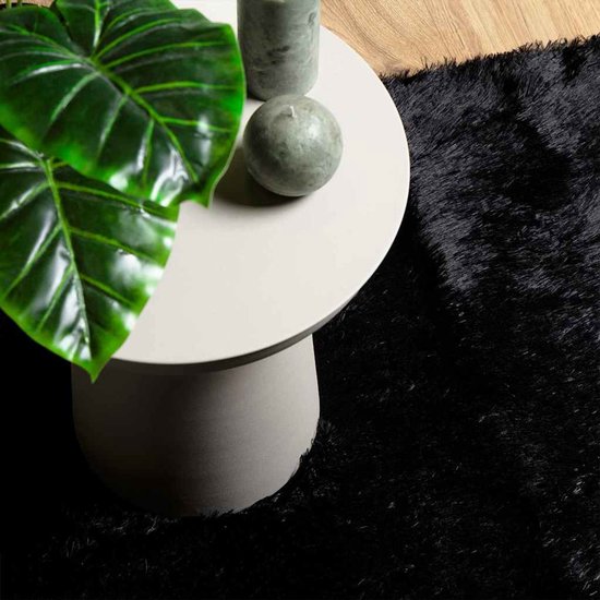 vidaXL - Tapis à poils longs - NAVARRA - 200x290 - cm - polyester - noir