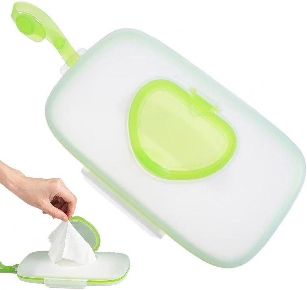 Babydoekjes Pouch - Natte Doekjes Houder - Draagbaar Gemak - Herbruikbaar en Hervulbaar - 60 Doekjes - Roze