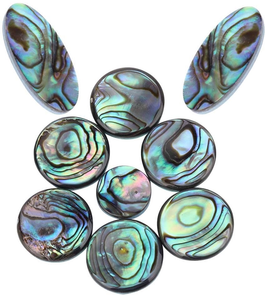 Dailygoods - Saxofoon Sleutel Knoppen van Abalone Schelp