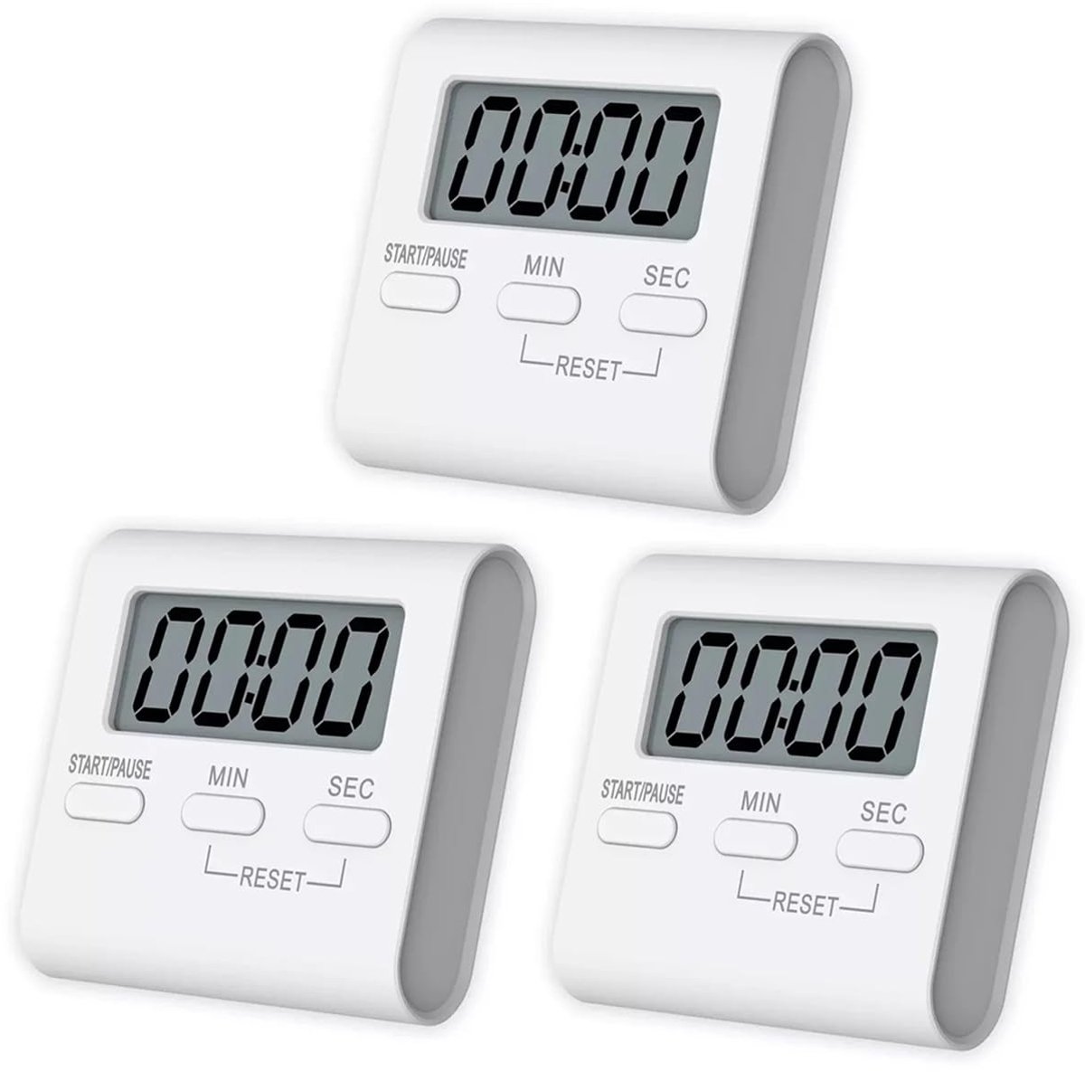 Dailygoods - Set van 3 Digitale Keuken- en Studietimers