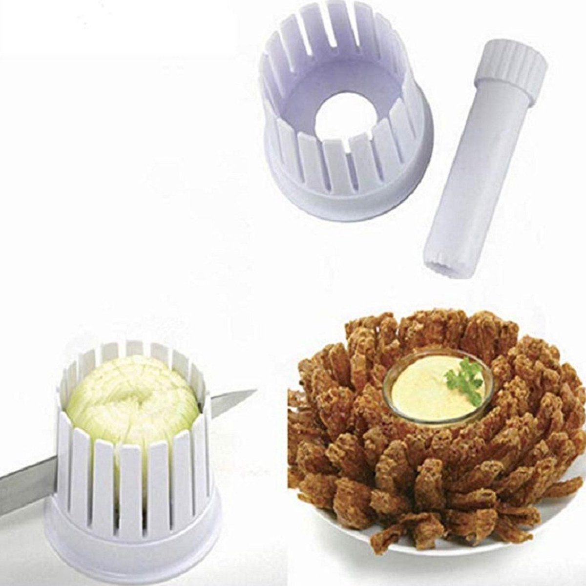 Dailygoods - Multifunctionele Ui Blooming Maker voor Groenten en Fruit