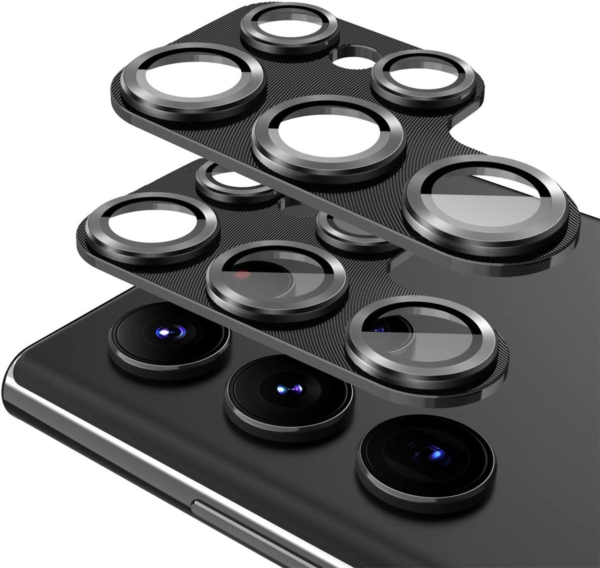 Dailygoods - 2 Stuks Lensbeschermers voor Smartphone Camera met Gehard Glas