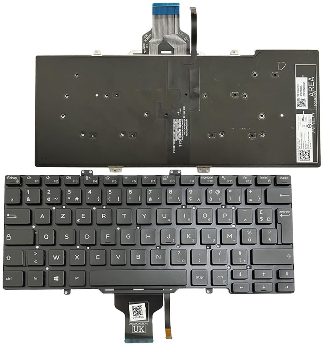 Dailygoods - Verlicht Frans Toetsenbord voor Dell Latitude Laptop