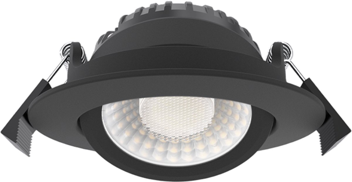 LED Inbouwspot Zwart - SLIM FIT - 5W/7W - CCT 2700K/3000K/4000K - IP65 - Dimbaar | Geen fitting | Extra Warm Wit-Warm Wit-Koel Wit | 5W-7W | 50.000 Branduren
