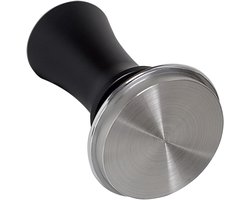 Espresso Stamper - Koffie Pers - Thuis Koffie Maken - Roestvrij Staal - 8.8 cm - Zwart