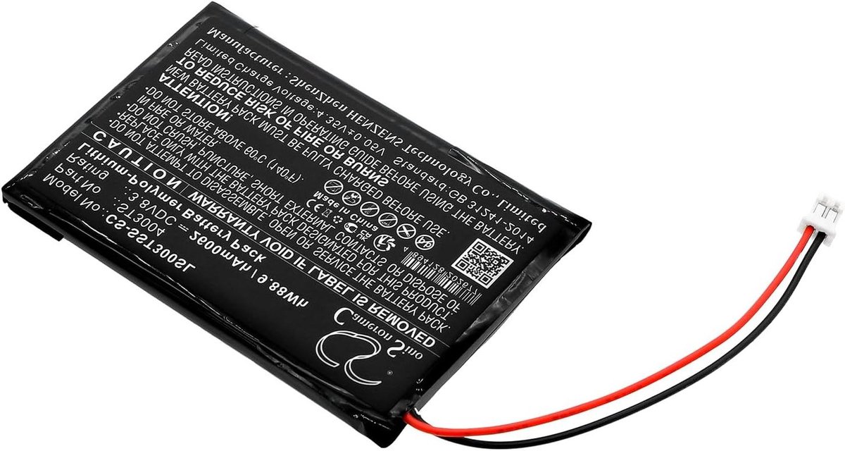 Batterij Vervanging - Oplaadbare Accu - Spiegel Voeding - Hoge Capaciteit - 2600mAh - Zwart