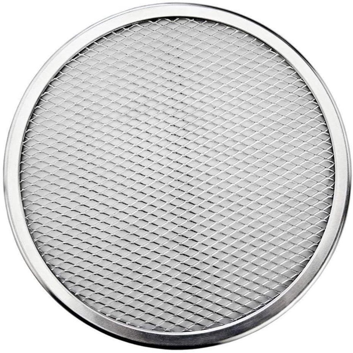 Pizzapan - Bakplaat Net - Pizza Bakken - Antiaanbaklaag - 11 inch - Zilver