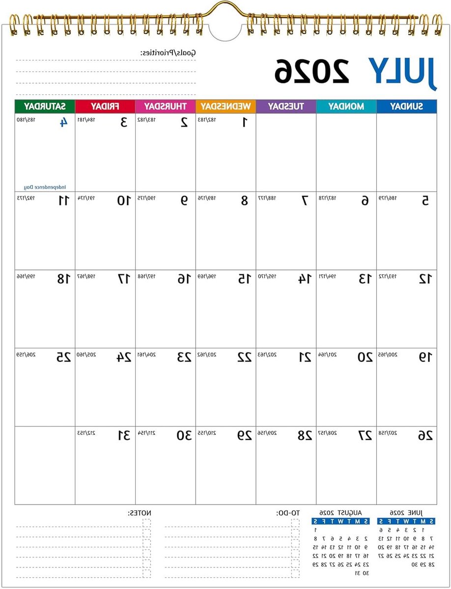 Wandkalender 2026-2027 - Jaarkalender Planner - Planning Maken - 18 Maanden Overzicht - Grote Notitieblokken - Meerdere Kleuren