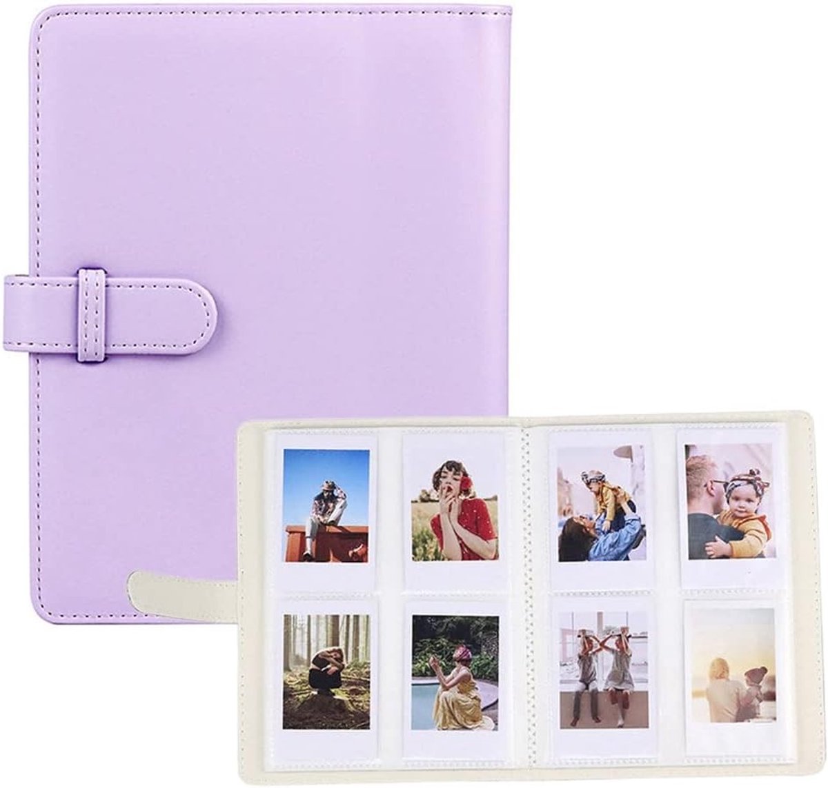 Fotoalbum voor Instax Mini 11, 9, 8, 7S, 7C, 90, 70 - Geschikt voor Polaroid Snap en HP Sprocket, 128 Foto's, Perfect voor Instant Foto's en Herinneringen