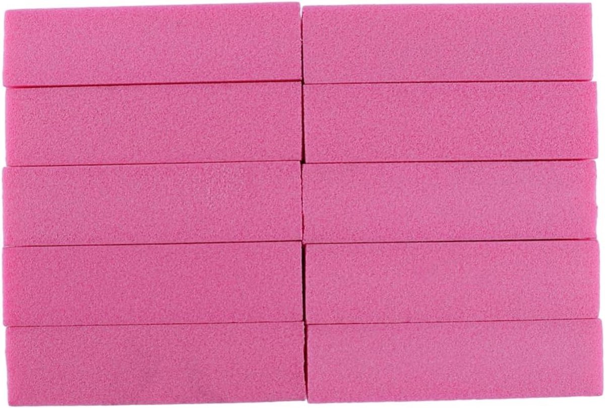 Nagelvijl Blok - Nagel polijsten - Nagelverzorging - Vierzijdig Ontwerp - 20 Stuks - Roze
