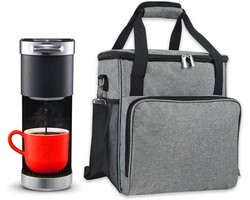 Koffiezetapparaat Tas - Opbergtas Machine - Veilig Vervoeren - Waterdicht Nylon Materiaal - 30x34x18cm - Grijs