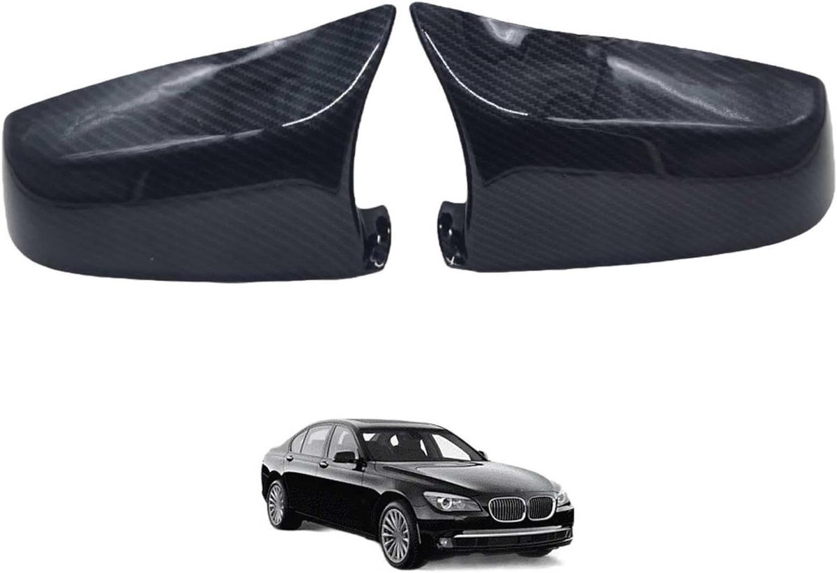 Spiegelkappen Set - Afdekking Exterieur - Auto Beschermen - Aerodynamisch ABS - Paar - Zwart